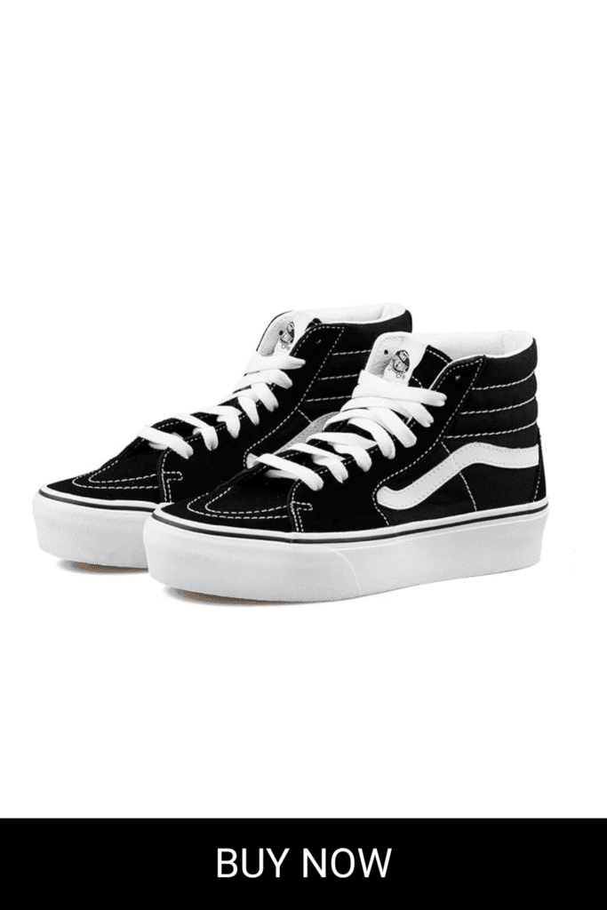 VANS Sk8-Hi Unisex Casual High-Top Skate Shoes, Comfortable and Durable in Signature Waffle Rubber Sole