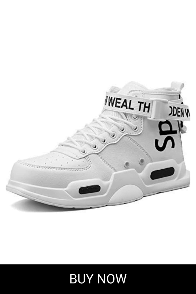 Ahico Mens Fashion Sneakers High Top Walking Shoes Sport Athletic Casual Shoe Vogue Stylish Men