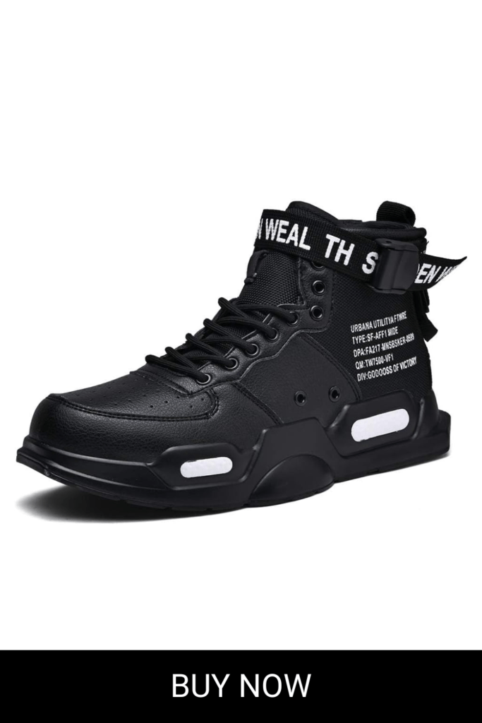 Ahico Mens Fashion Sneakers High Top Walking Shoes Sport Athletic Casual Shoe Vogue Stylish Men