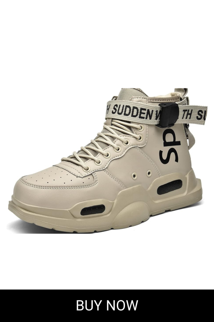 Ahico Mens Fashion Sneakers High Top Walking Shoes Sport Athletic Casual Shoe Vogue Stylish Men