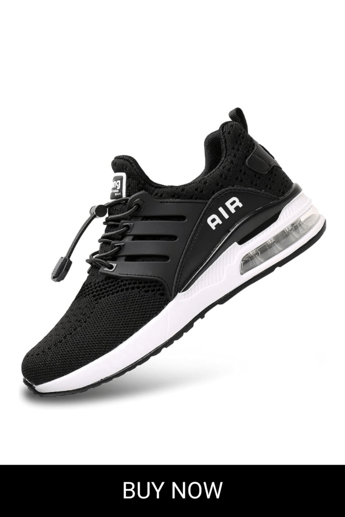 BOGOVER Men's Walking Shoes Non Slip Running Tennis Shoes Breathable Lightweight Air Cushion Sneakers for Tennis Gym Jogging