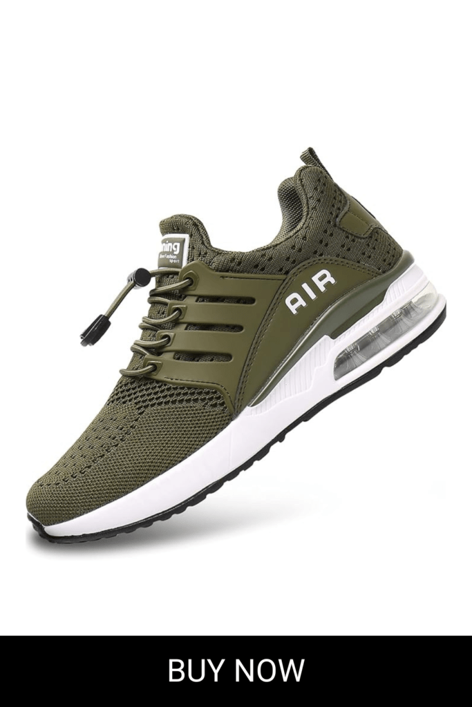 BOGOVER Men's Walking Shoes Non Slip Running Tennis Shoes Breathable Lightweight Air Cushion Sneakers for Tennis Gym Jogging