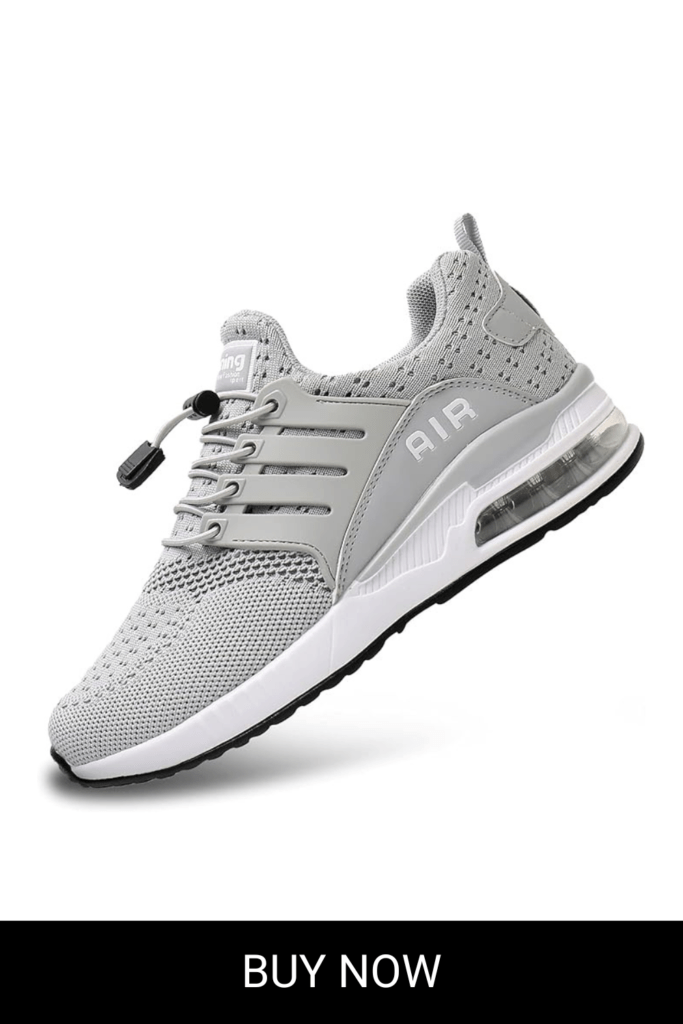 BOGOVER Men's Walking Shoes Non Slip Running Tennis Shoes Breathable Lightweight Air Cushion Sneakers for Tennis Gym Jogging