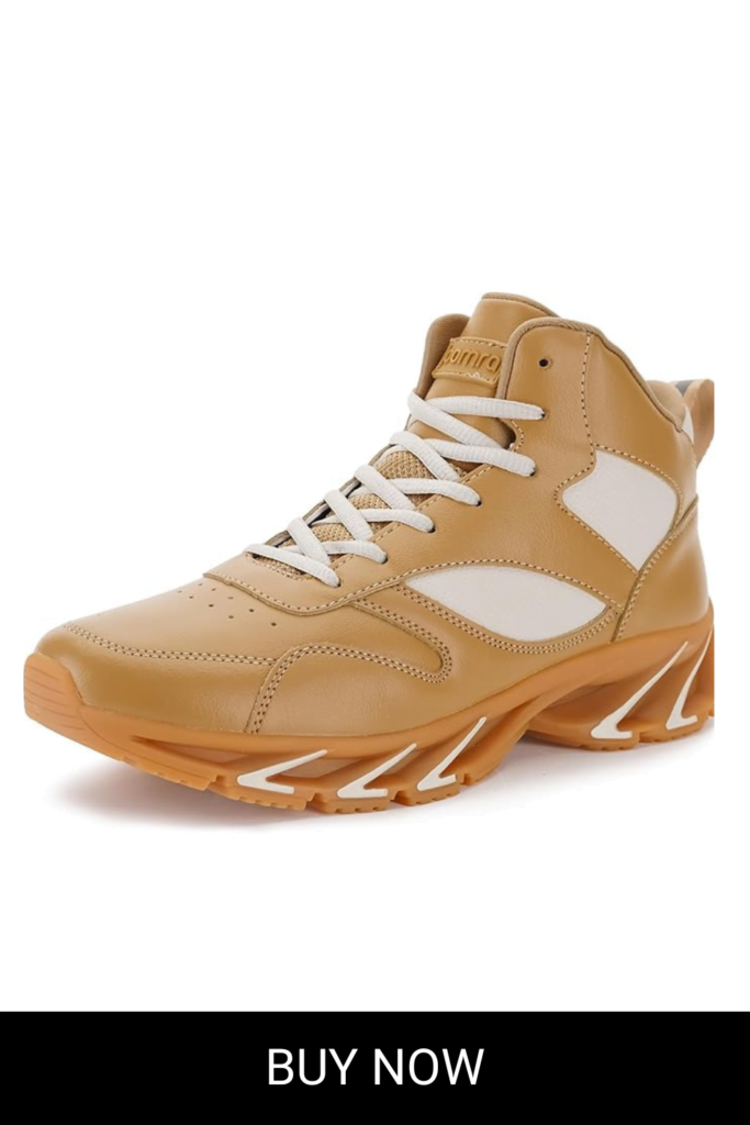 Joomra Men's Stylish Sneakers High Top Athletic-Inspired Shoes