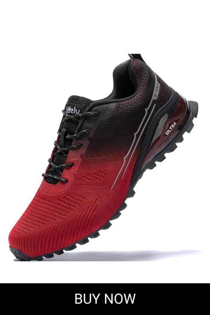Kricely Men's Trail Running Shoes Fashion Walking Hiking Sneakers for Men Tennis Cross Training Shoe Outdoor Snearker Mens Casual Workout Footwear