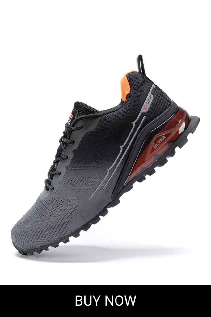 Kricely Men's Trail Running Shoes Fashion Walking Hiking Sneakers for Men Tennis Cross Training Shoe Outdoor Snearker Mens Casual Workout Footwear