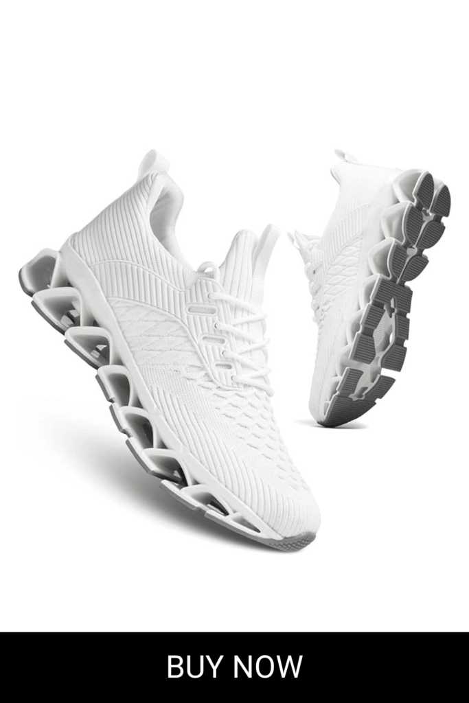 Men's Slip on Walking Running Shoes Blade Tennis Casual Fashion Sneakers Comfort Non Slip Work Sport Athletic Trainer