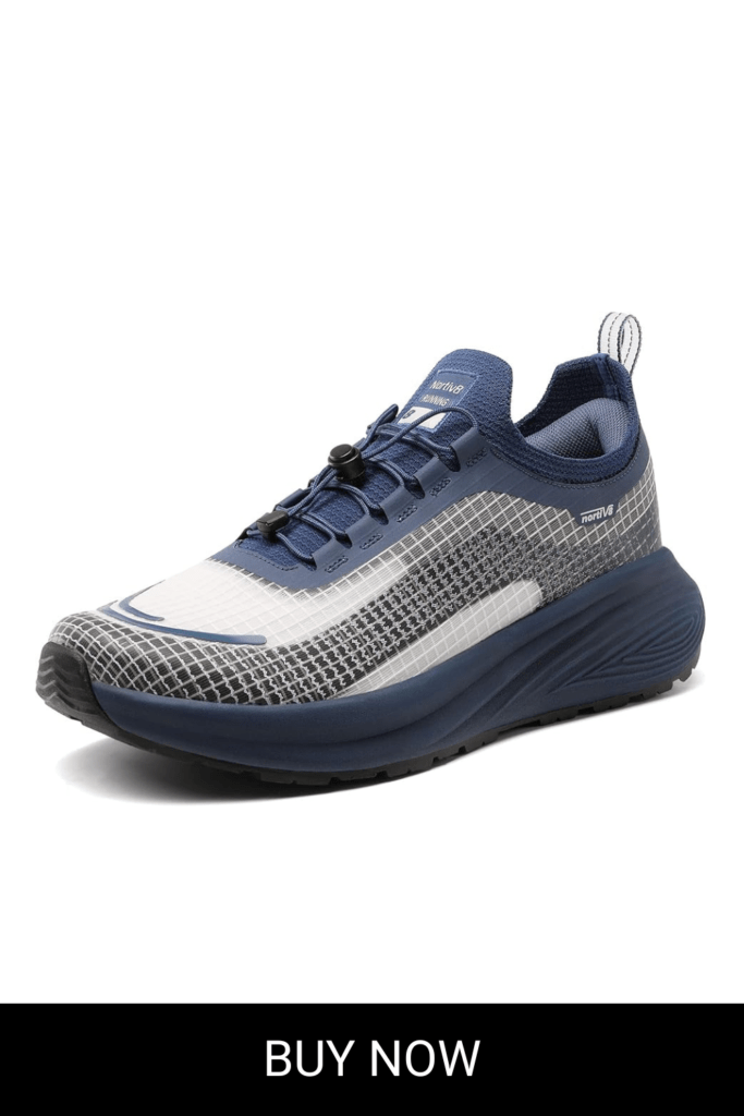 NORTIV 8 Men's Comfortable Trail Running Shoes Non-Slip Lightweight Sneakers Lace-Up Walking Gym Athletic Shoes