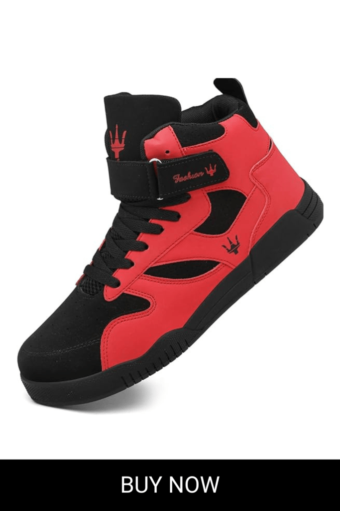 Shoes Men's High Top Fashion Sneakers Outdoor Casual Sports Shoes Training Leather Shoes Mens Flats