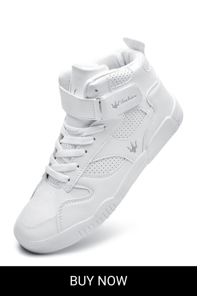 Shoes Men's High Top Fashion Sneakers Outdoor Casual Sports Shoes Training Leather Shoes Mens Flats