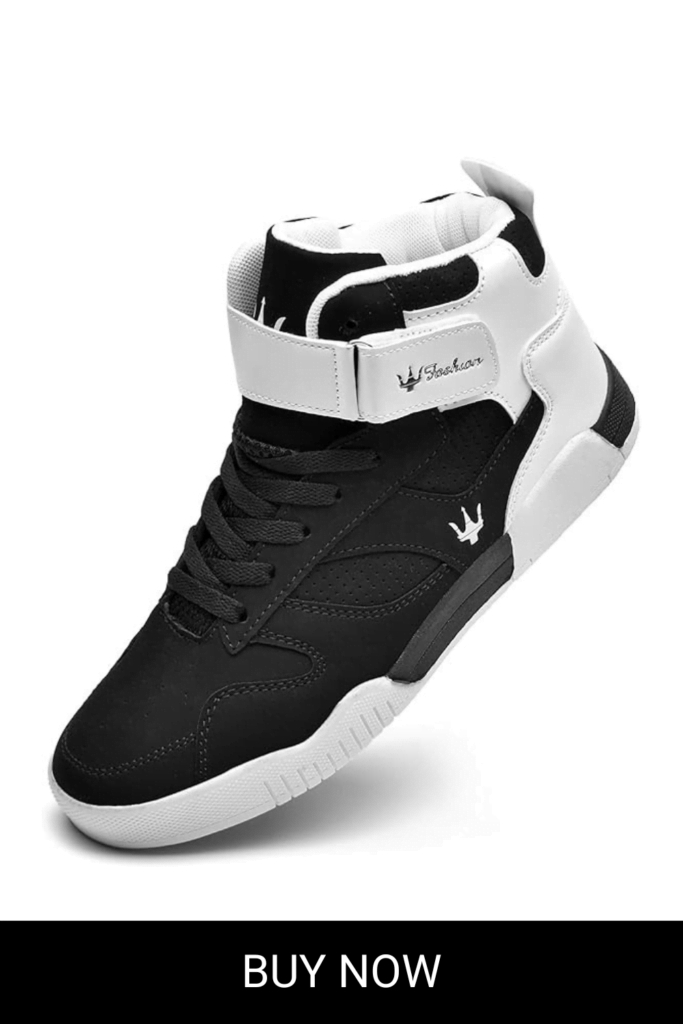 Shoes Men's High Top Fashion Sneakers Outdoor Casual Sports Shoes Training Leather Shoes Mens Flats