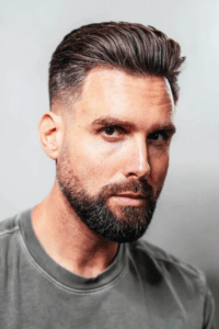 50 Slick Back Haircut with Fade - Elevate Your Look - Men's Dream Lifestyle