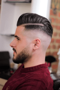 50 Slick Back Haircut with Fade - Elevate Your Look - Men's Dream Lifestyle