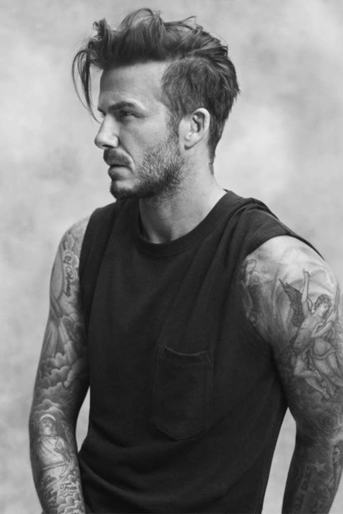 The perfect side-swept style​: david beckham hairstyle