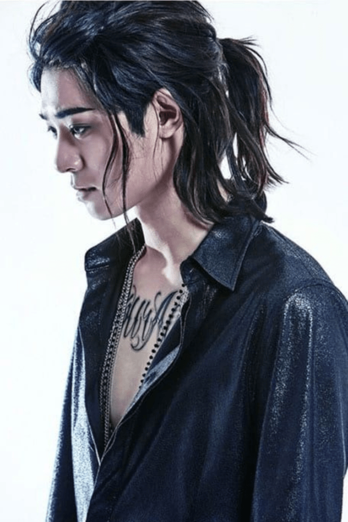 THE HALF-UP PONYTAIL for korean men hairstyle
