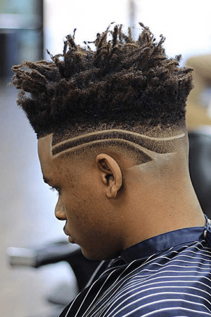 The Geometric Cut: black men hairstyle