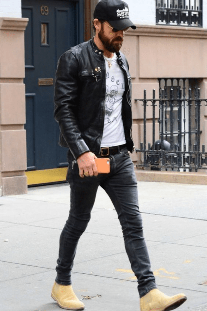 Rockstar Rebel: grey jeans men outfit