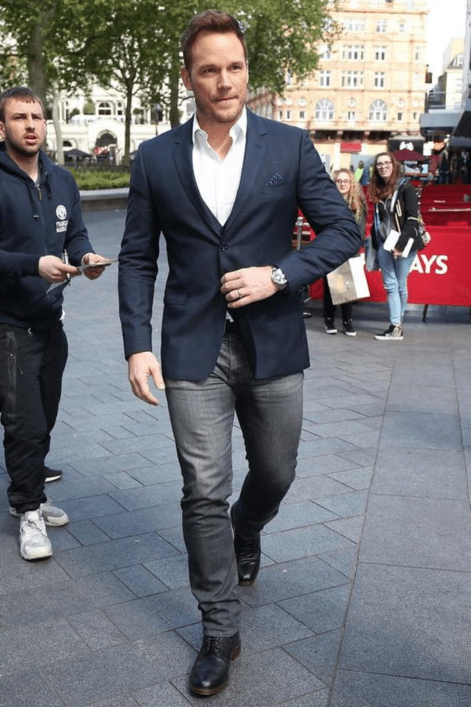 Dapper Gentleman: grey jeans men outfit