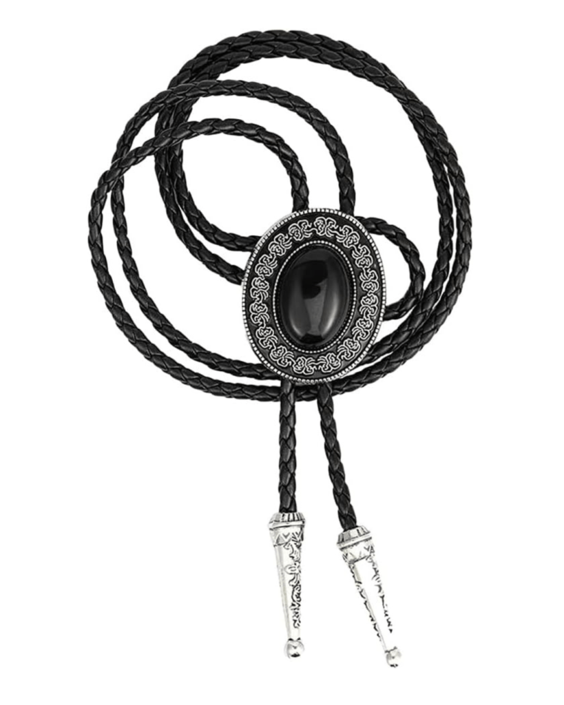 Bolo Tie, Vintage Style Round Shape Alloy Bow Tie for Mens