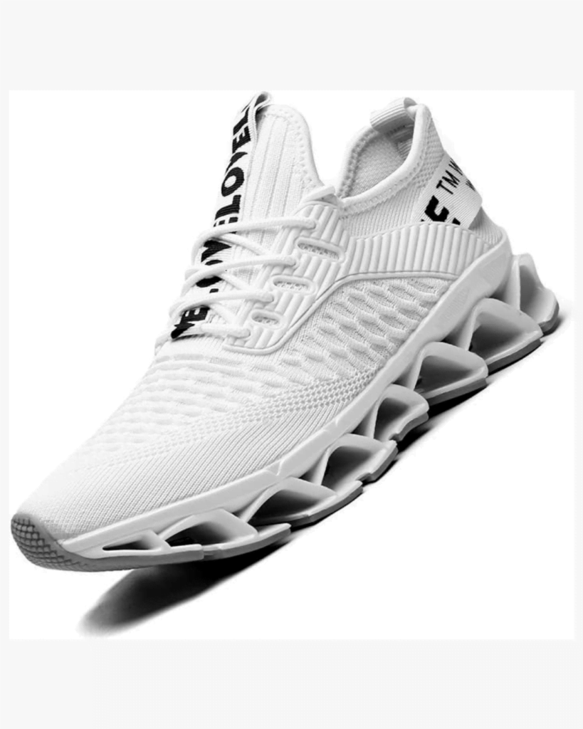 Chopben Men's Running Shoes Blade Non Slip Fashion Sneakers Breathable Mesh Soft Sole Casual Athletic Walking Shoes