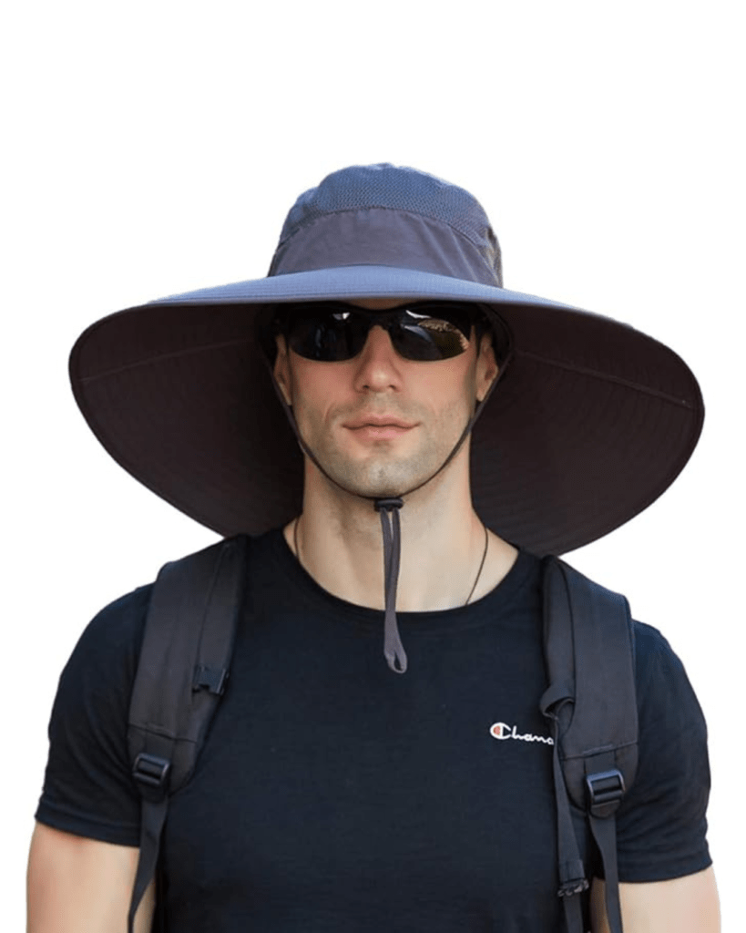 Leotruny Super Wide Brim Bucket Hat UPF50+ Waterproof Sun Hat for Fishing Hiking Camping