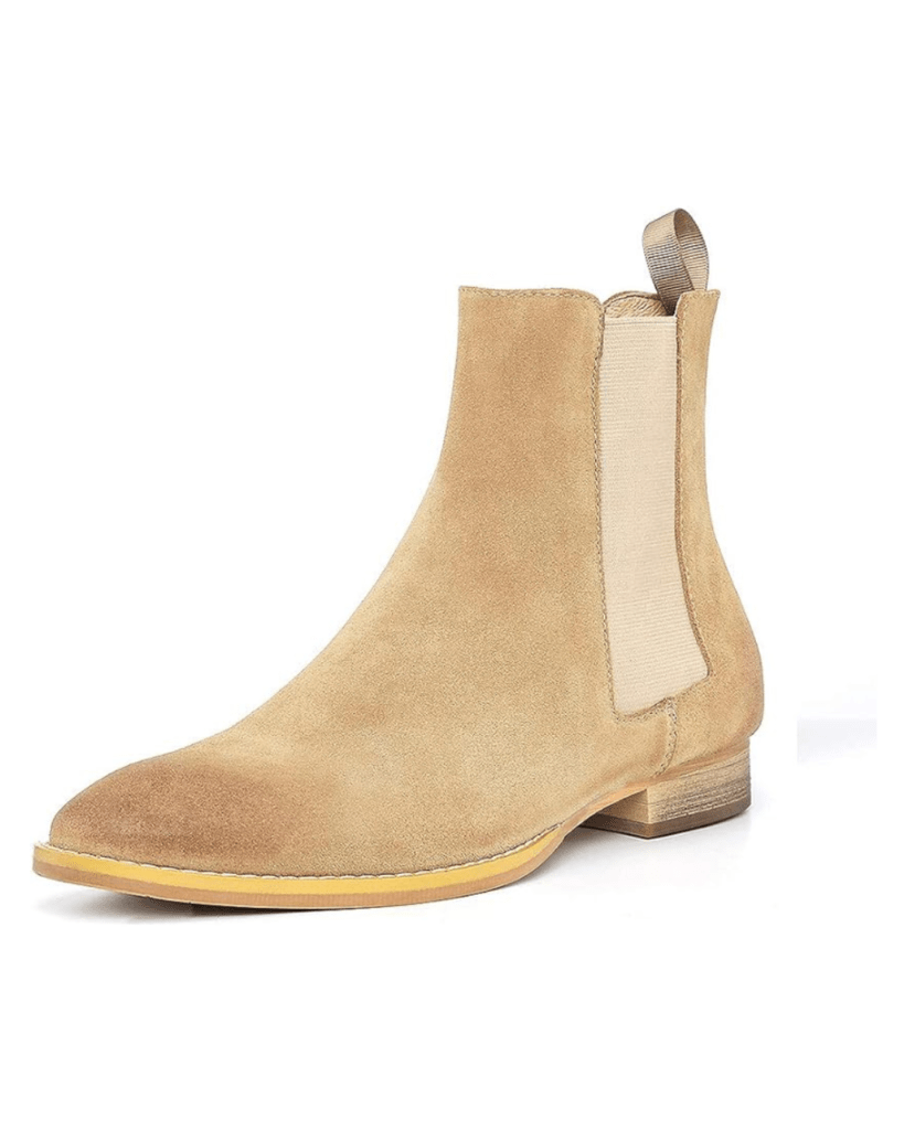 Men's Chelsea Boots Suede Dress Boots Casual Chukka Ankle Boots for Men