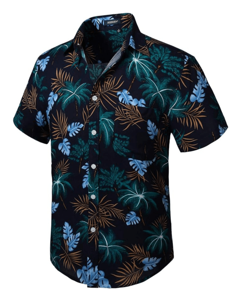 Men's Hawaiian Shirts Short Sleeve Aloha Shirt Men Casual Button Down Tropical Hawaii Floral Shirts Summer Beach Party