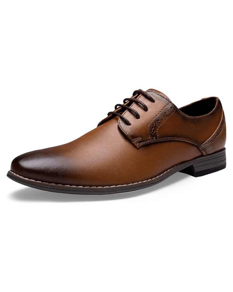 Vostey Men's Dress Shoes Formal Oxford Shoes Classic Lace Up Derby Shoes