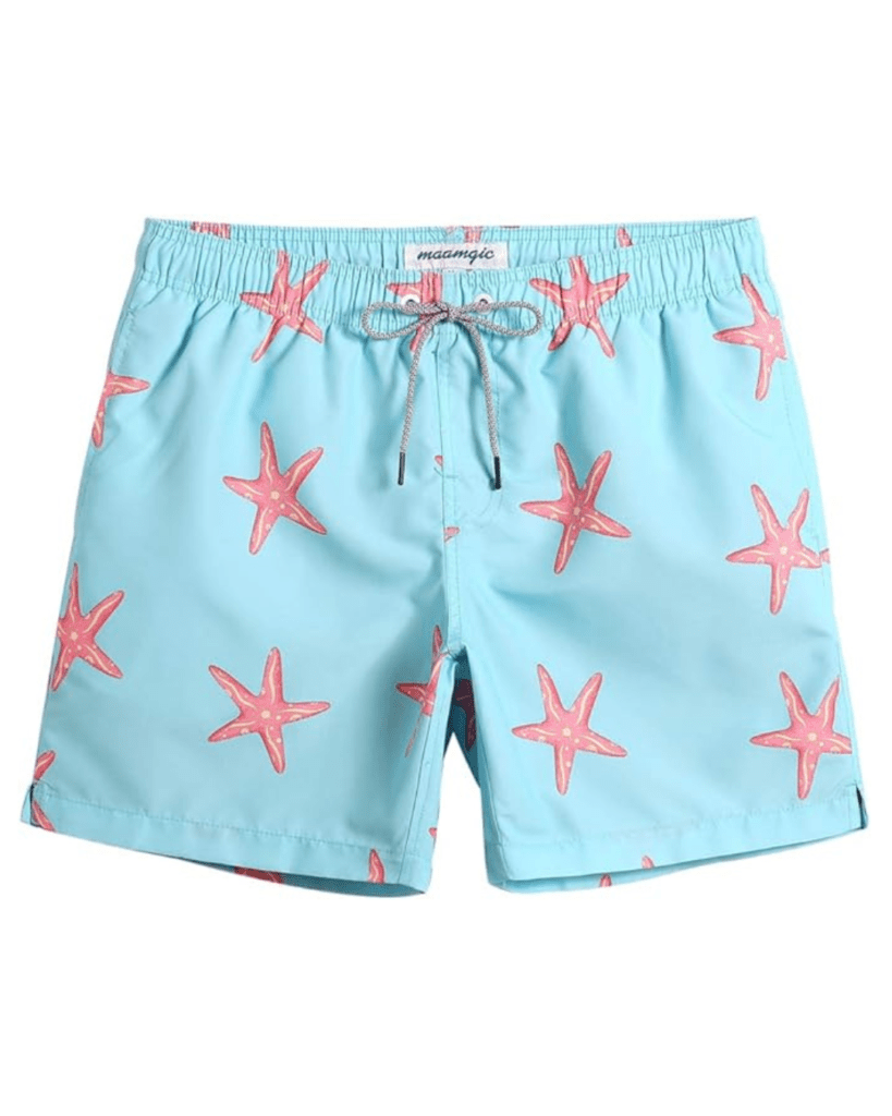 maamgic Mens Slim Fit Swim Shorts Swim Trunks 7 inch Quick Dry Mens Bathing Suits with Mesh Lining