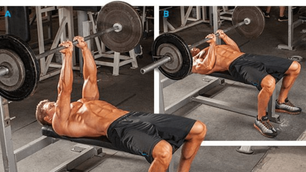 Close-Grip Bench Press for tricep workouts