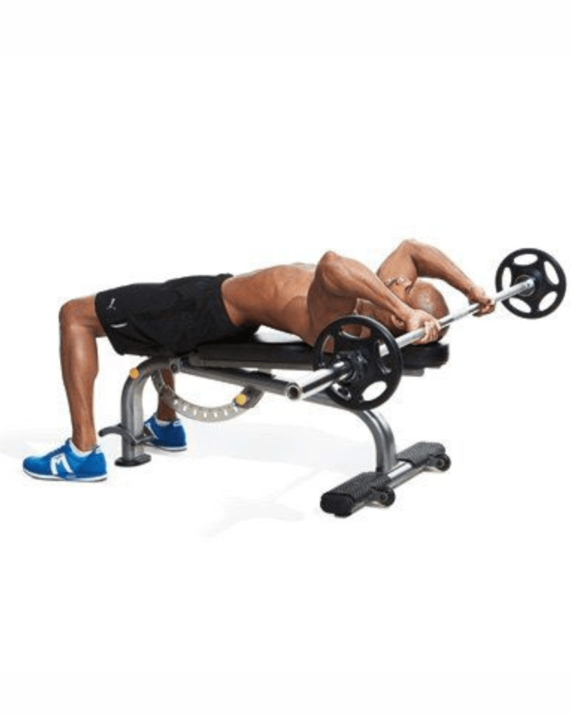 Tricep Barbell Extension for tricep workouts