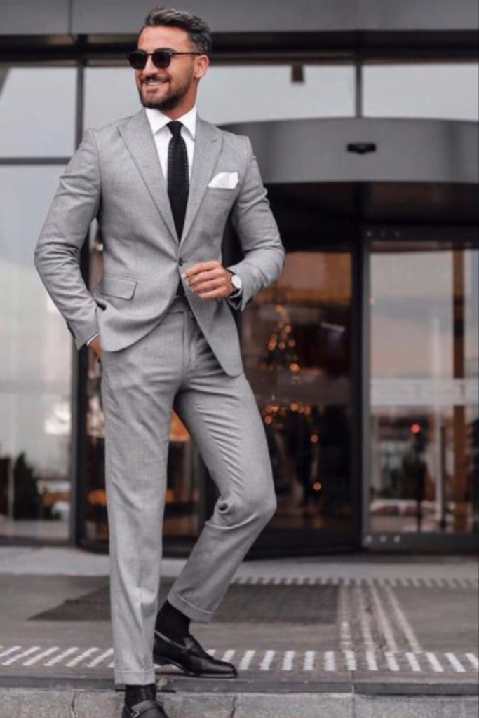 Monochrome Magic: mens wedding dress ideas