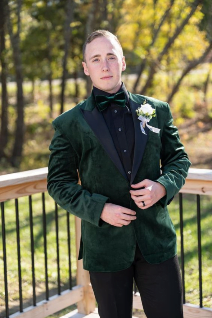 Velvet Luxe: mens wedding dress ideas