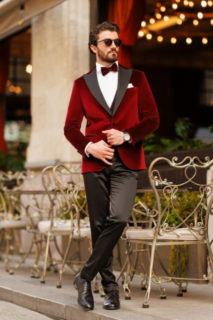 Velvet Luxe: mens wedding dress ideas