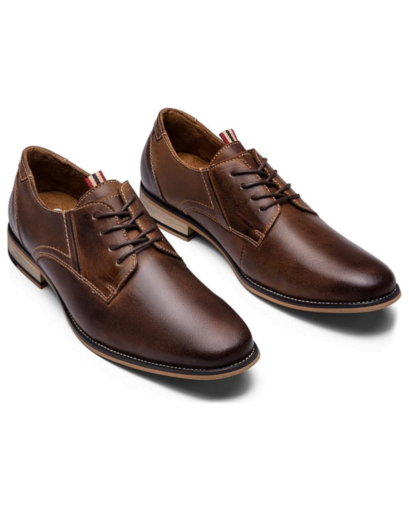 Jousen Men's Dress Shoes Formal Leather Oxford Shoes Classical Business Derby Shoes