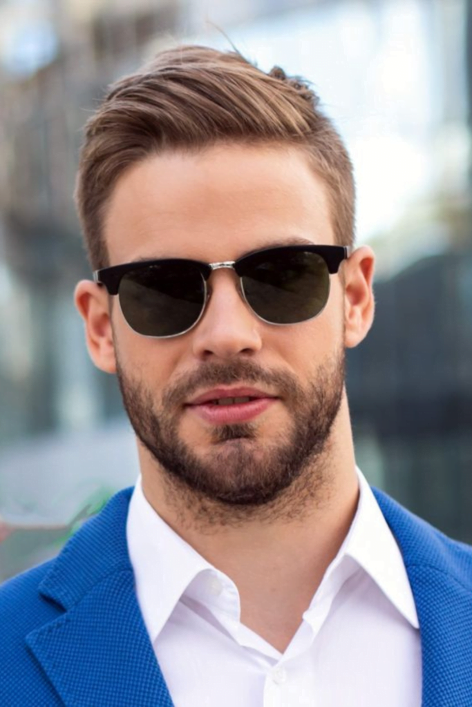 The Ivy League Cut hairstyles for receding hairline male