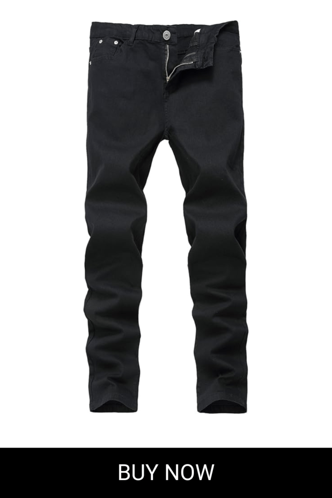 FREDD MARSHALL Men's Skinny Slim Fit Stretch Straight Leg Fashion Jeans Pants