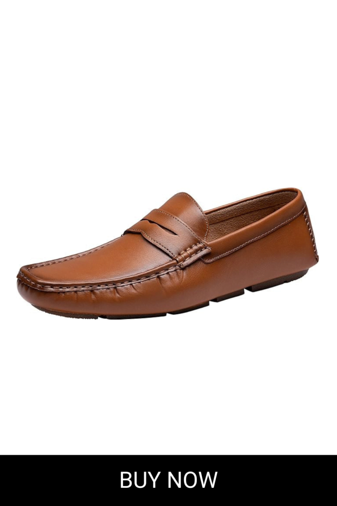 Jousen Men's Loafers Casual Slip On Shoes Soft Penny Loafers for Men Lightweight Driving Boat Shoes