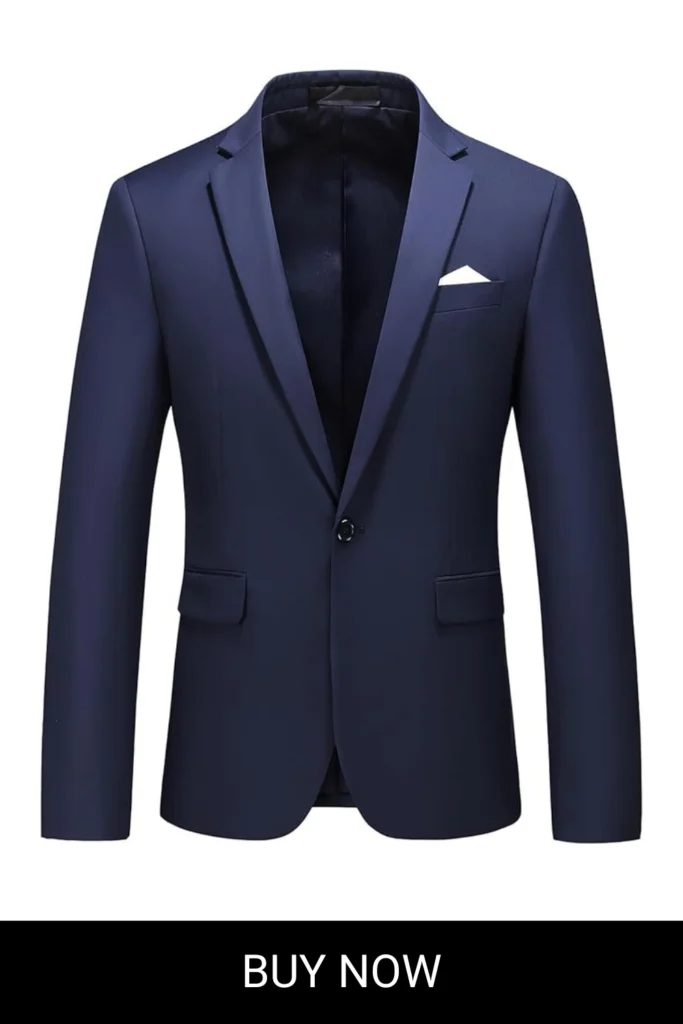 Mens Blazer Slim Fit Sport Coats 26 Colors Suit Jacket for Daily Business and Prom Party