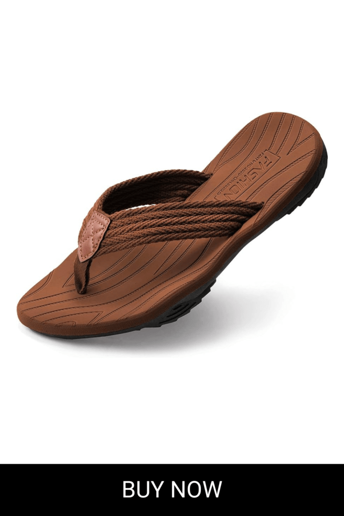 Men's Flip Flops,Comfort Thong Sandals with Arch Support,Quick-Dry Non-Slip sliders for Outdoor Summer Beach