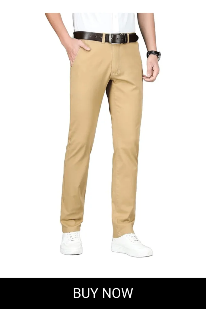 Men’s Slim Fit Chino Pants Stretch Casual Khaki Pants for Men