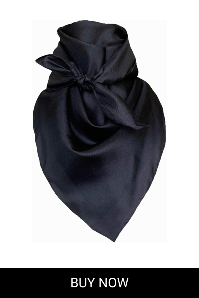 Men's Solid Lightweight Breathable Casual Regular Silk Scarf
