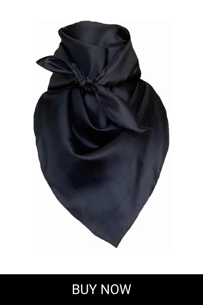 Men's Solid Lightweight Breathable Casual Regular Silk Scarf