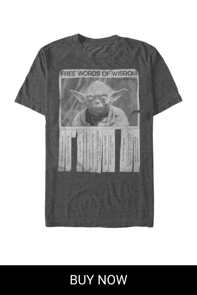 Men's Star Wars Yoda Words of Wisdom T-Shirt