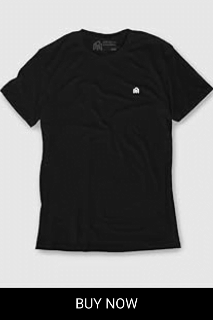 Mens T Shirt with Logo - Short Sleeve Crew Neck Soft Fitted Tees