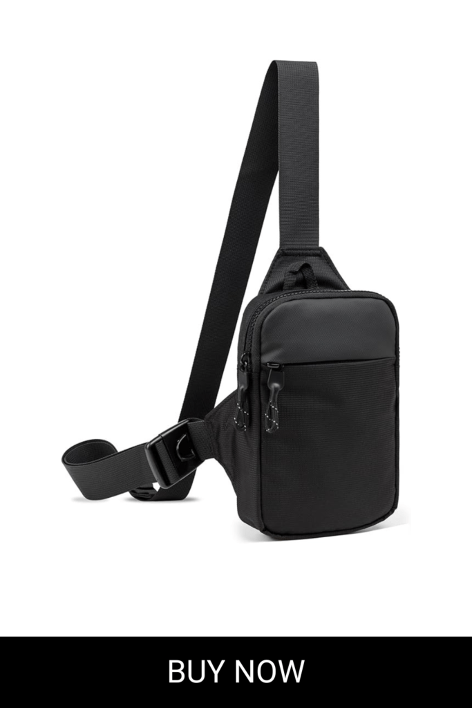 Mini Sling Bag for Men and Women, Small Crossbody Bag Trendy, Casual Waterproof Phone Chest Bag for Travel