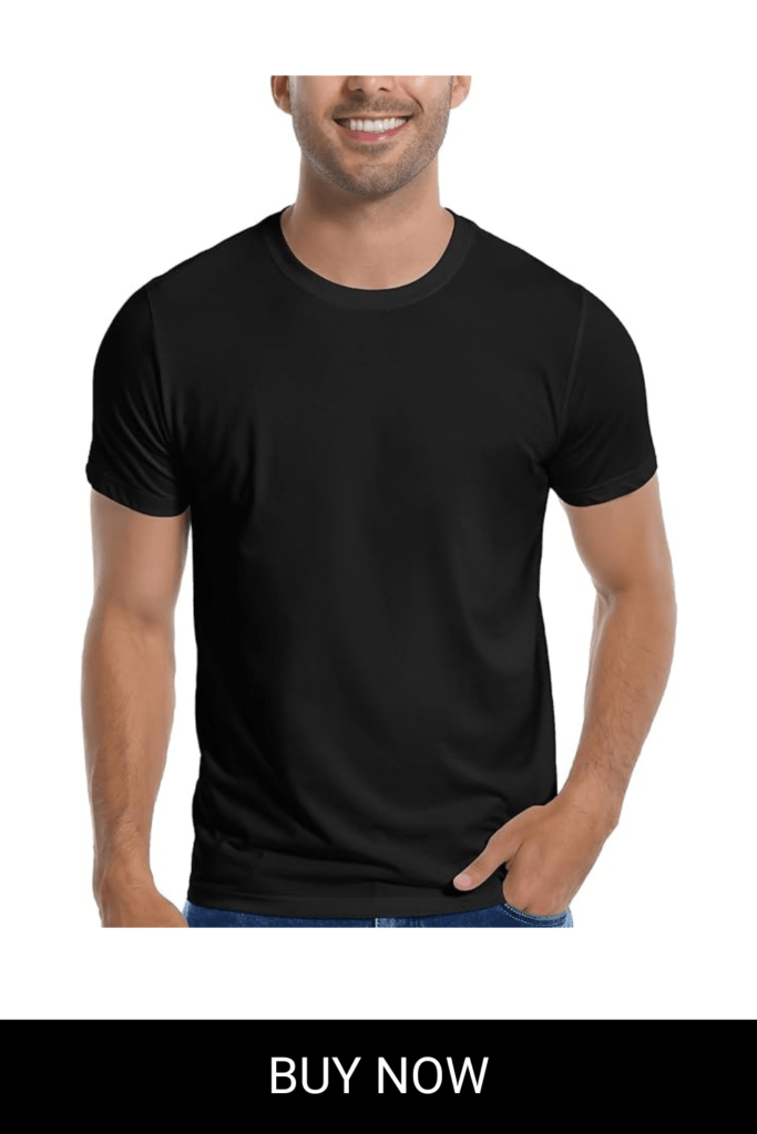 Pioneer Camp Mens Bamboo Viscose T Shirt Ultra Soft Plain Tshirts for Men Cooling Crew Neck Casual Basic Tee Shirt Undershirt