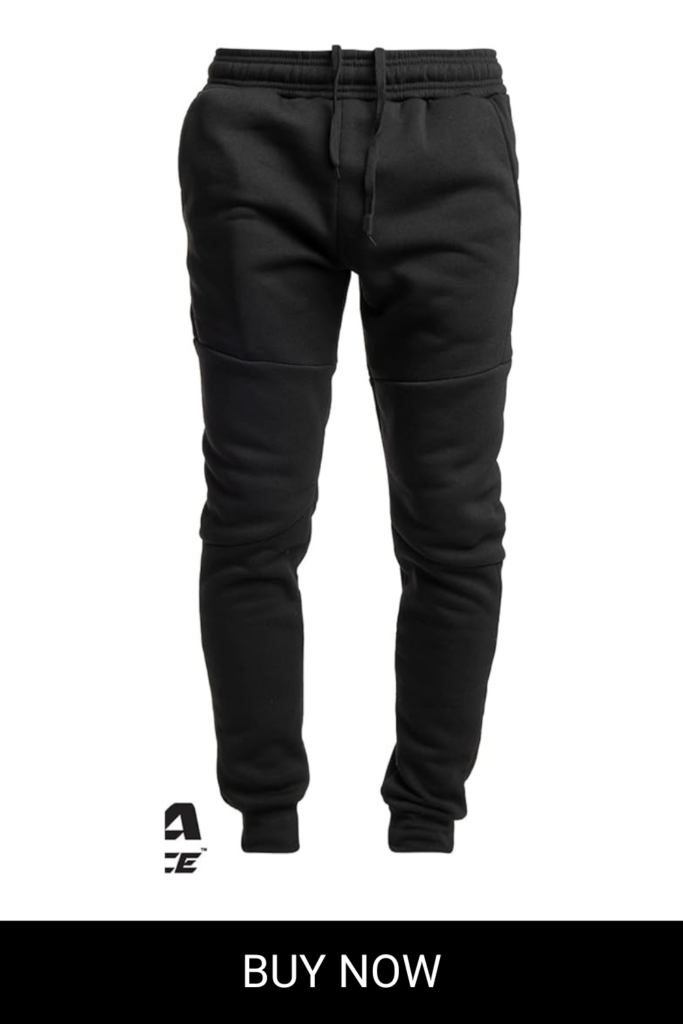 Ultra Performance 3 Pack Fleece Active Tech Joggers for Men, Mens Sweatpants with Zipper Pockets