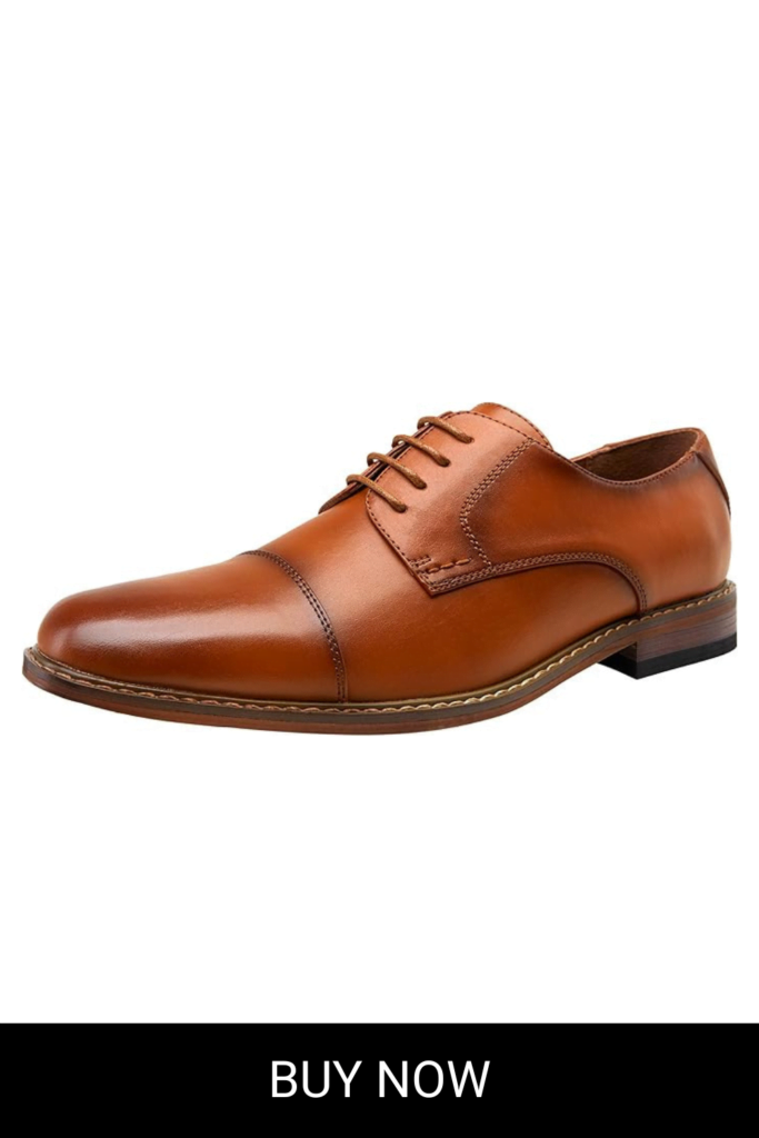 Vostey Men's Dress Shoes Oxford Shoes Formal Dress Shoes for Men Business Derby Shoes