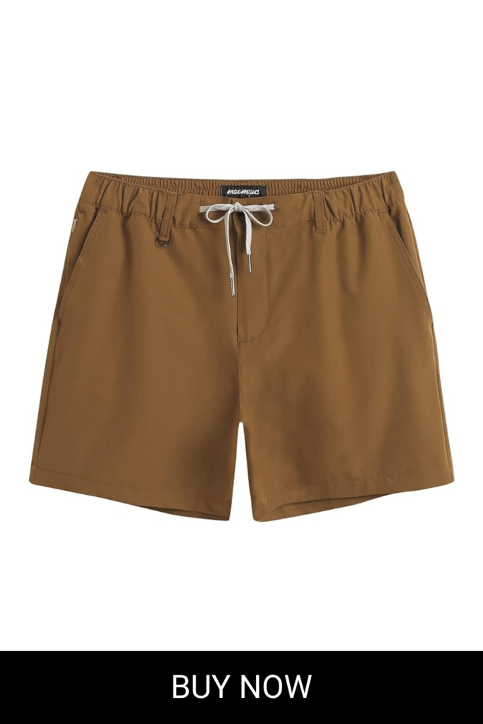 maamgic Men's 5 Inseam Shorts Casual Classic Fit Short Men with Multi-Pocket Mens Workout Shorts Hybrid Quick Dry Shorts